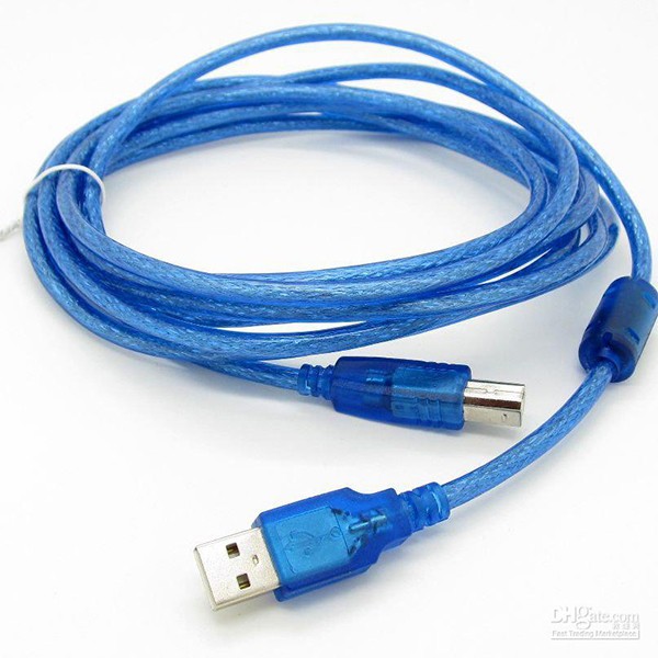 ลดราคา สาย USB TO Printer USB 2.0 ยาว 5 m สีฟ้า #ค้นหาเพิ่มเติม แบตเตอรี่แห้ง SmartPhone ขาตั้งมือถือ Mirrorless DSLR Stabilizer White Label Power Inverter ตัวแปลง HDMI to AV RCA