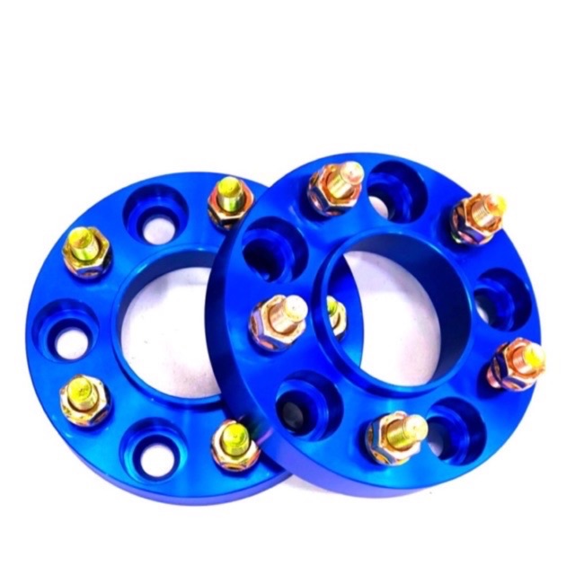 อแดปเตอร์รองล้อ 5x114 ออก 5x114 สีน้ำเงิน หนา 1 นิ้ว