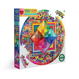 eeBoo Beauty of Color 100 Pc Rd puzzle - จิ๊กซอว์รูปความงามของสีแบบ 100 ชิ้น