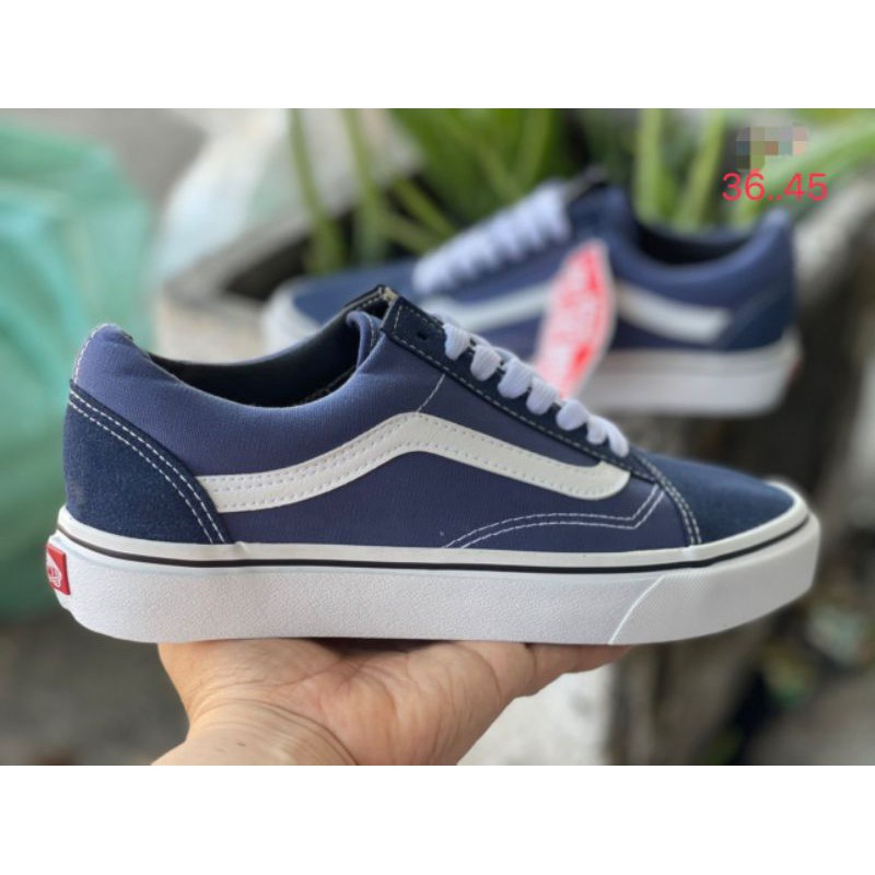 navy old skool vans