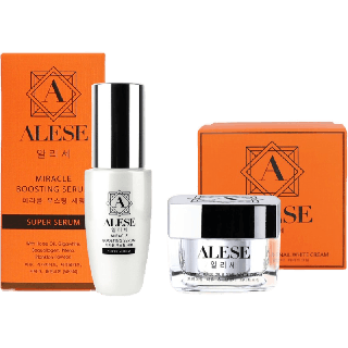 [ช้อป1300ฟรีกันแดด] ALESE ครีมน้ำมันม้า+เซรั่มน้ำตบ อะลิเซ่ ผิวใสเด้งฉ่ำน้ำ ลดเลือนริ้วรอย ฝ้ากระจุดด่างดำ (50ml.+30g.)