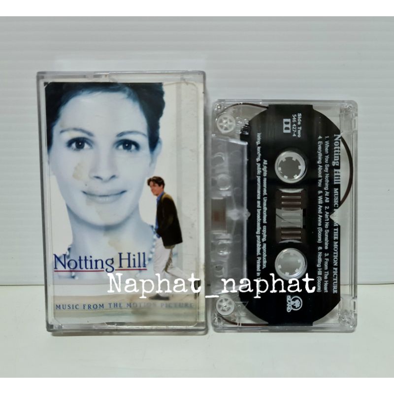 เทป : Notting Hill Ost. (ลิขสิทธิ์แท้) ปกจะมีความชื้นเลยจะสภาพไม่ดีนักนะคะ (มี DVD ด้วยเผื่ออยากซื้อ