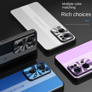 Yjd เคส OPPO Reno 7 Pro อลูมิเนียมอัลลอยด์ ฝ้า เครื่องบินด้านหลัง เคสโทรศัพท์ กันกระแทก