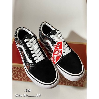 Vans old skool รองเท้าผ้าใบแบบผูกเชือกพร้อมกล่อง