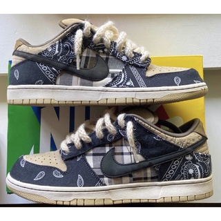 Nike SB Dunk x Travis Scott Low Cactus Jack CT5053 001 ไนกี้ของแท้100% ดังก์ SB ทราวิสสก็อต ปี 2020