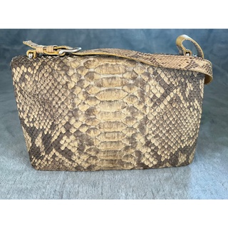 กระเป๋าหนังงูแท้ Sun Remy tote Bag Real Python Snake Leather Snake มือสองสภาพดีมาก