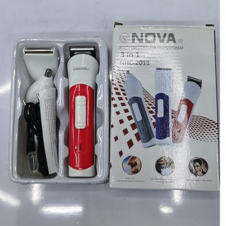 Nova-2011 3 and 1 wireless quick cut. Haircut scissors, stainless steel blade, super quiet haircut for adults and childr