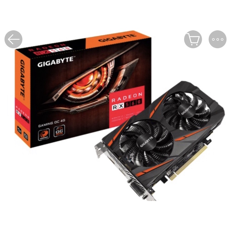 gigabyte radeon rx560 (4gb) มือสอง