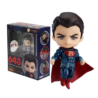 ฟิกเกอร์ Superman Justice Edition Nendoroid 643 ซูเปอร์ฮีโร่แมนสําหรับตกแต่งบ้าน