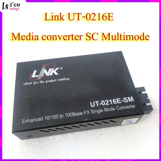 Link UT-0216E -SM Enhanced 10/100 to 100ase-FX Single Mode Converter (ของมือสอง)