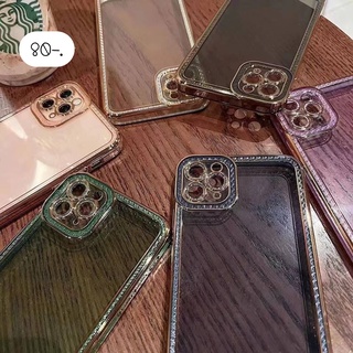 พร้อมส่ง6สี เคสงานเพชร เคสเพชร 💎 เคสขอบเพชร