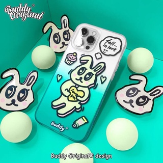 (Pre-order) เคสโทรศัพท์ iphone 11 Pro เคสขุ่น Fall in love [Rabbit🐰] จากแบรนด์ Buddy Original