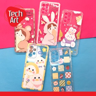 Realme C35 เคสมือถือซิลิโคน TPU นิ่มใสกันกล้อง มุมตัด ลายน้องๆการ์ตูนน่ารักๆ เคสนิ่ม ใส เคสเรียวมี เคสลายการ์ตูนพิมพ์ลาย