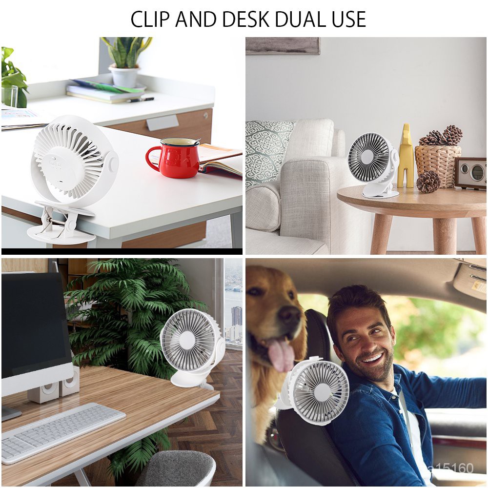5V Fan USB Mini Portable Desktop Cooling Fan Air Circulation Fan Double ...