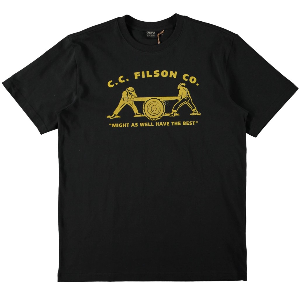 Filson Ss เสื้อยืด ลายกราฟิก สีดํา
