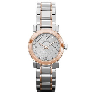 Burberry Heritage Grey Dial Two-tone Stainless Steel Ladies Watch BU9214