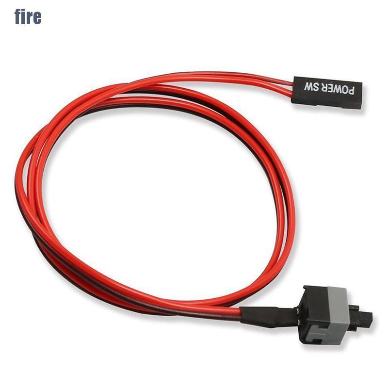 (Befire) ปุ่มกดสวิตช์ไฟ 2 Pin Sw Pc 5 ชิ้น 50 ซม. #4
