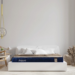 SB Design Square Sleep Latex ที่นอน รุ่น Aqua (Bonell spring + Natural D75 1") ขนาด 3.5 ฟุต แถมฟรี หมอนหนุน Hybrid 1 ใบ+