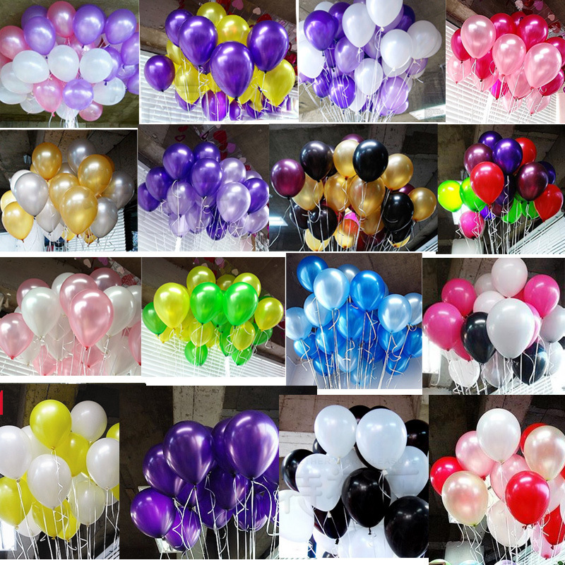 10 นิ้ว 20 ชิ้น ลูกโป่งยาง ฉลองงานแต่งงาน งานเลี้ยง ที่มีสีสัน สร้างสรรค์ ลูกโป่ง