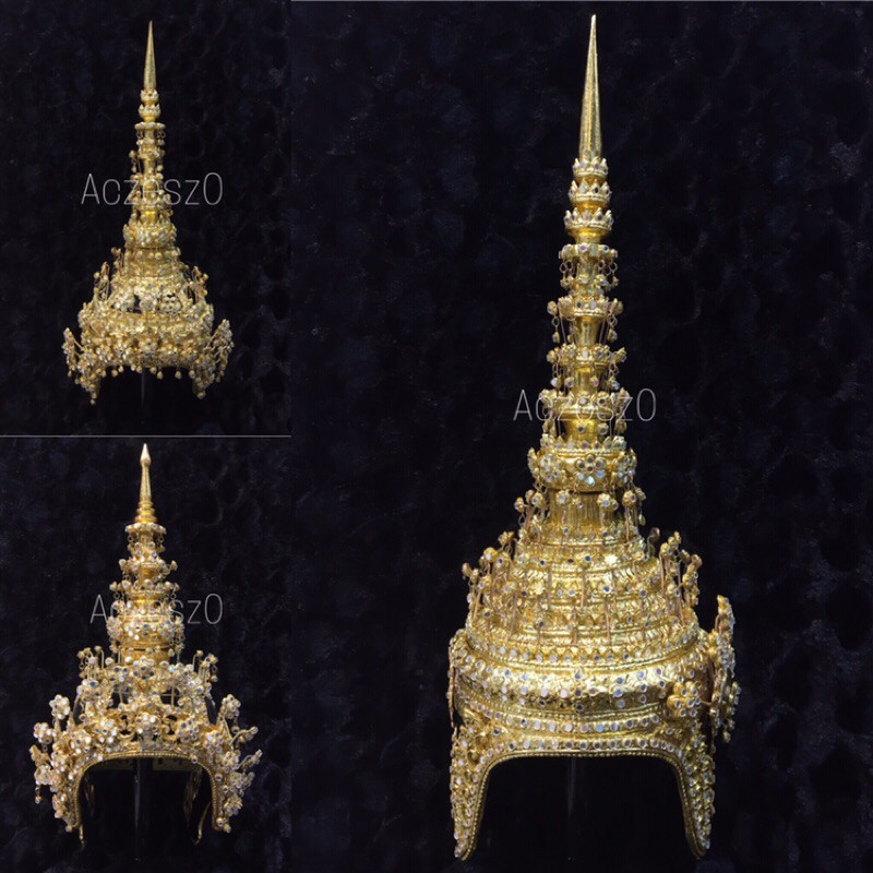 ชฎาพระ ชฎานาง มโนราห์ประเก็นประดับกระจก