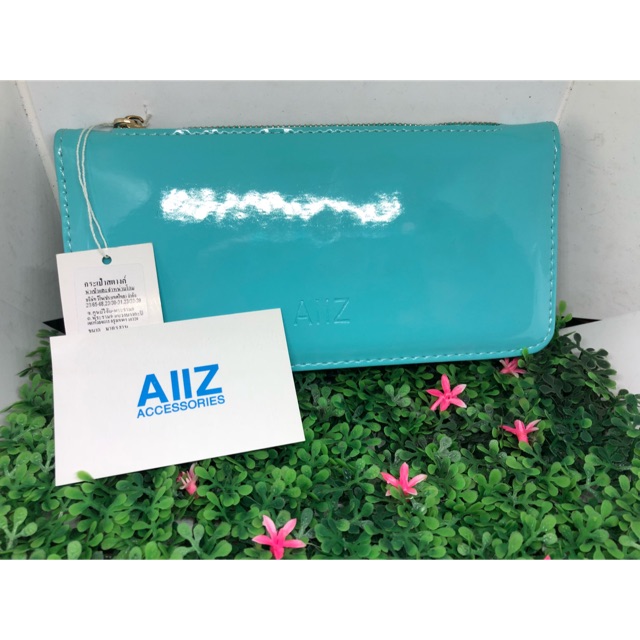 ‼️SALE‼️ แท้ 💯 กระเป๋าสตางค์ AIIZ สีฟ้า