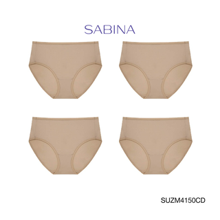 Sabina ซาบีน่า กางเกงชั้นใน (Set 4 ชิ้น) รุ่น Panty Zone (ทรง Half) รหัส SUZM4150CD สีเนื้อเข้ม