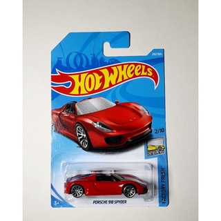 hot wheels PORSCHE 918 SPYDER สีแดง