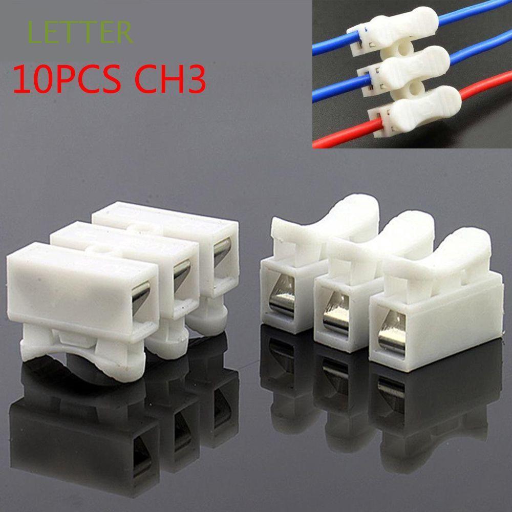 3 Way Spring Terminal Block Ch 3 Fast Wire Connector 1 20pcs