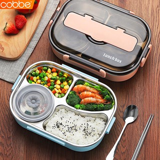 Cobbe กล่องอาหารกลางวัน Lunch box กล่องข้าวสแตนเลส กล่องใส่อาหาร ถ้วยใส่อาหาร กล่องข้าวกลางวัน ปิ่นโต เบนโตะ