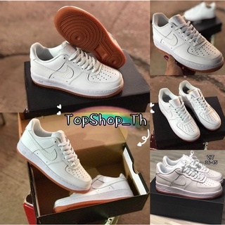 🤎 รองเท้า Nike Air Force 1  white-Brown สินค้าพร้อมอุปกรณ์ครบ พร้อมส่ง ถ่ายจากสินค้าจริง 💯