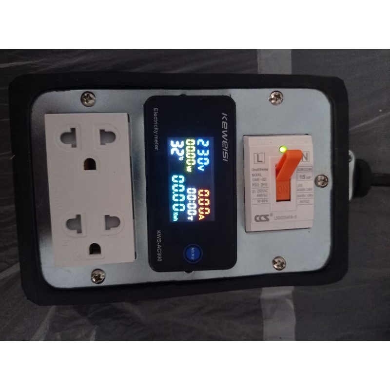 ปลั๊กไฟมีมิเตอร์วัดค่าพลังงานสายยาว10เมตร