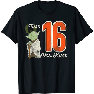 เสื้อยืดโอเวอร์ไซส์เสื้อยืด พิมพ์ลาย Star Wars Yoda 16th Birthday สําหรับผู้ชายS-3XL