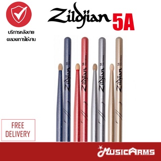 Zildjian 5A ไม้กลอง Drumsticks Music Arms