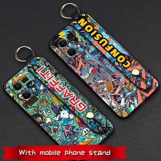 มาใหม่ เคสโทรศัพท์มือถือนิ่ม กันน้ํา กันสิ่งสกปรก ปิดด้านหลัง พร้อมสายคล้องข้อมือ สําหรับ OPPO Reno7 4G F21 Pro 4G