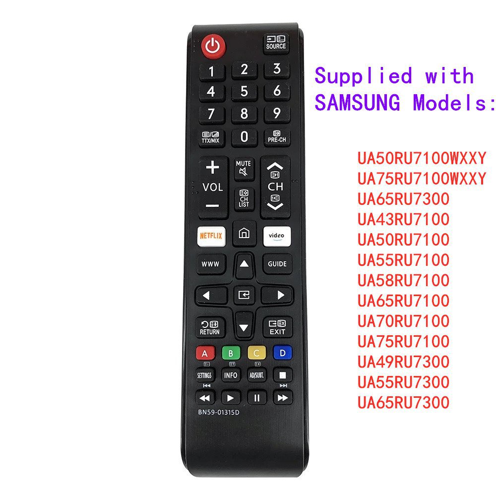 BN59-01315D สําหรับ SAMSUNG LED TV รีโมทคอนโทรล BN5901315D UA50RU7100WXXY UA75RU7100WXXY UA65RU7300 