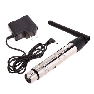 Lixada อุปกรณ์รับส่งสัญญาณ ไร้สาย 2.4G ไฟ XLR LED ตัวผู้ ISM DMX512