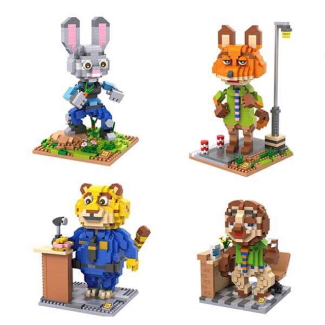 Legonano เลโก้ นาโน lego nano set zootopia 4 กล่อง xxl