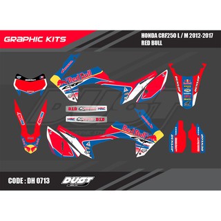 สติ๊กเกอร์วิบาก Honda CRF 250 L ทั้งคัน Graphic kit สติ๊กเกอร์เคลือบเงา สุดคุ้ม