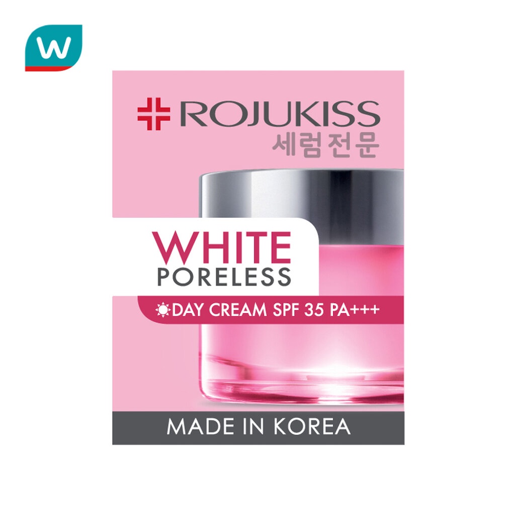 Rojukiss โรจูคิส ไวท์ พอร์เลส เดย์ ครีม เอสพีเอฟ35 พีเอ+++ 45 มล. ราคา ถูกที่สุด ดีลบีเคเค แกลเลอรีภาพที่ 2