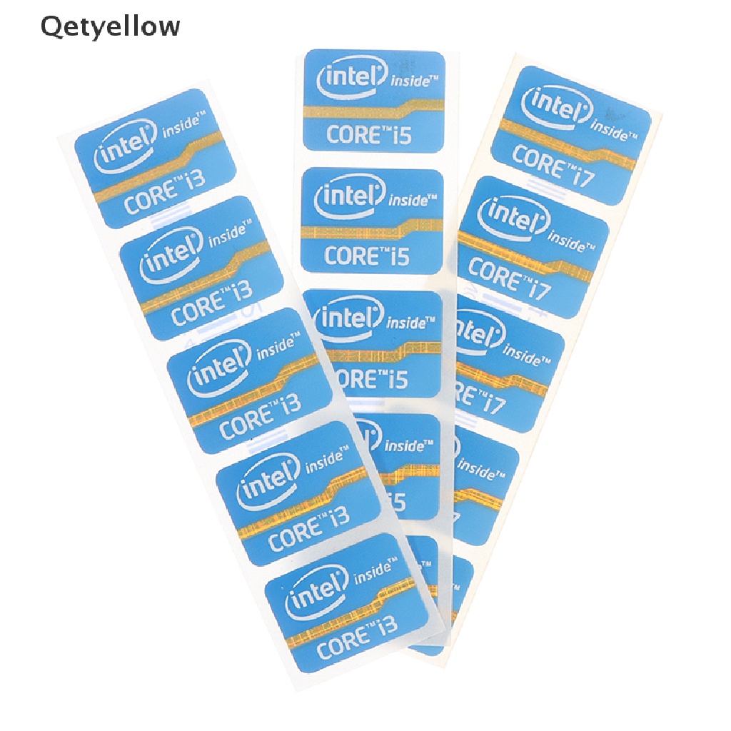 Qetyellow สติกเกอร์ฉลากโลโก้ อัลตร้าบุ๊ก Intel Core I3 I5 I7 Th
