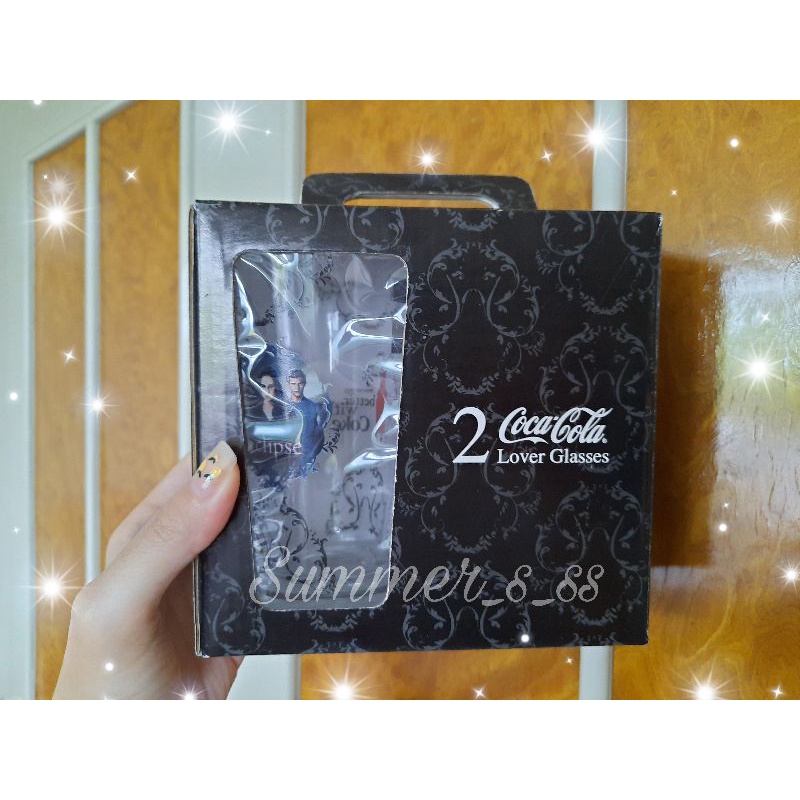 (ของแท้พร้อมส่ง) Limited แก้วน้ำ Coca cola twilight ของสะสม Robert Pattinson