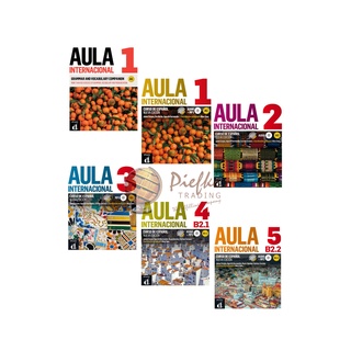 Aula Internacional 1, 2, 3, 4, 5 : Student Book, Student Book with workbook, Grammar, A1,A2,A3,A4,A5 (นำเข้าของแท้100%)