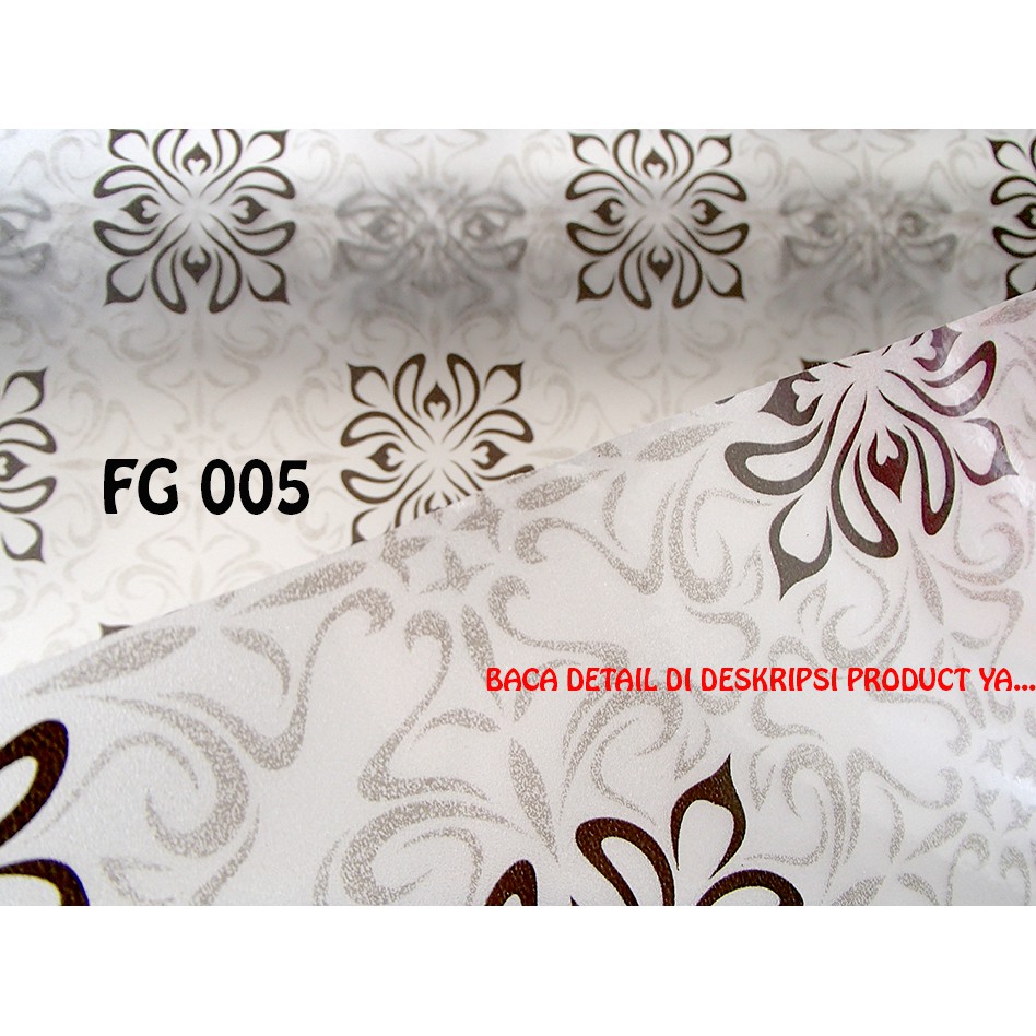 [DBEST] SUNBLAST GLASS STICKER / GLASS STICKER / FROSTED GLASS FG 005 FLOWER MOTIF
