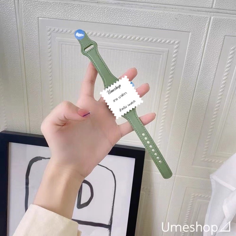 Ume สาย watch สําหรับ สายนาฬิกา watch ultra10 9 8 7 se 6 5 4 3แบบ หนัง  38/40/41/42/44/45/46มาใหม่ สายนาฬิกา smart watch