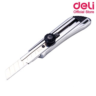 Deli 2045 Ultility Cutter คัตเตอร์เหล็กใหญ่ (แพ็ค 6 ชิ้น) ใบมีดคัตเตอร์ คัตเตอร์ อุปกรณ์สำนักงาน คัตเตอร์เหล็ก สำนักงาน