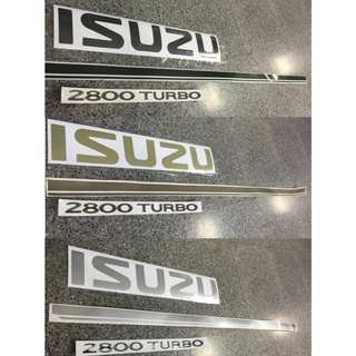 สติ๊กเกอร์ดั้งเดิมติดฝาท้าย ISUZU TFR ปี1999 เครื่อง 2800 Turbo