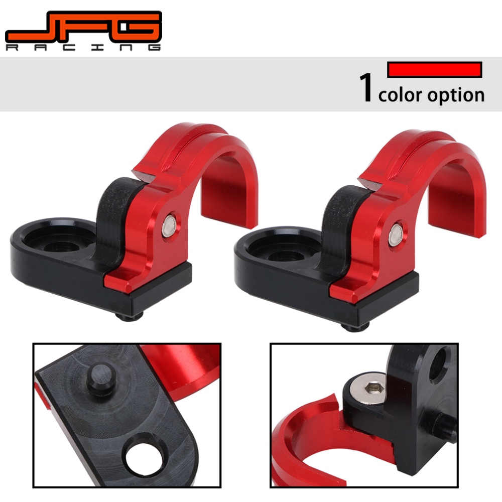 Jfg RACING คู ่ รถจักรยานยนต ์ สายเบรค Clamps สําหรับ XR400R TRX400EX XR650R CRF230L CRF230M CBR250R CRF250L CB300F