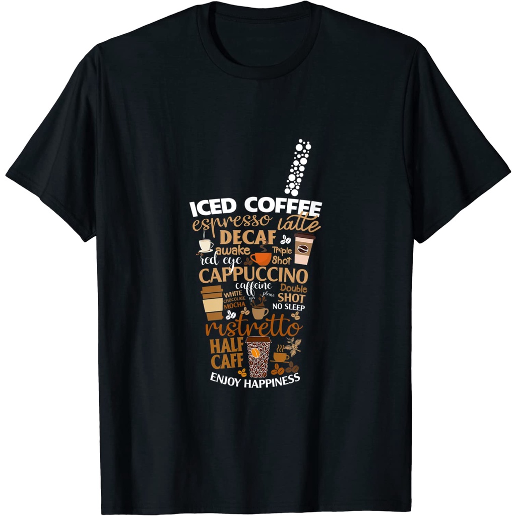 เสื้อยืดผ้าฝ้ายพรีเมี่ยม เสื้อยืด พิมพ์ลายแก้วกาแฟลาเต้ สําหรับผู้ใหญ่