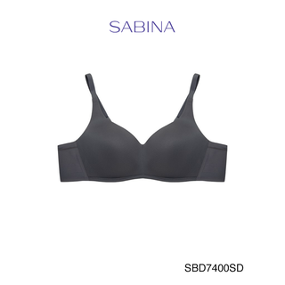 Sabina ซาบีน่า เสื้อชั้นใน Invisible Wire (ไม่มีโครง) รุ่น Perfect Bra รหัส SBD7400SD สีเทาเข้ม