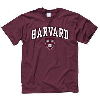 [S-5XL]เสื้อยืด พิมพ์ลายโลโก้ Harvard Crimson Arch And Logo Gameday เหมาะกับของขวัญวันเกิด สไตล์คลาสสิก สําหรับผู้ชาย